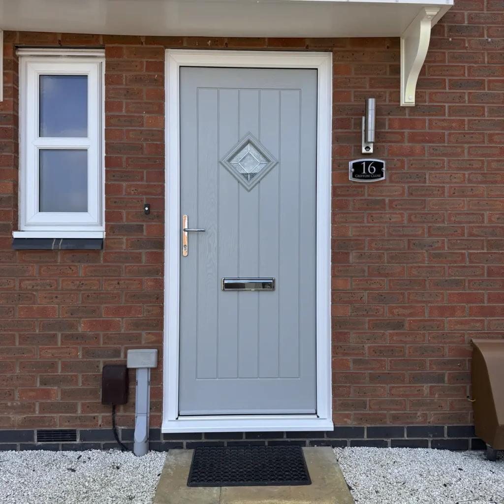 GRP composite door with diamond glass fitted in Chellaston, Derby