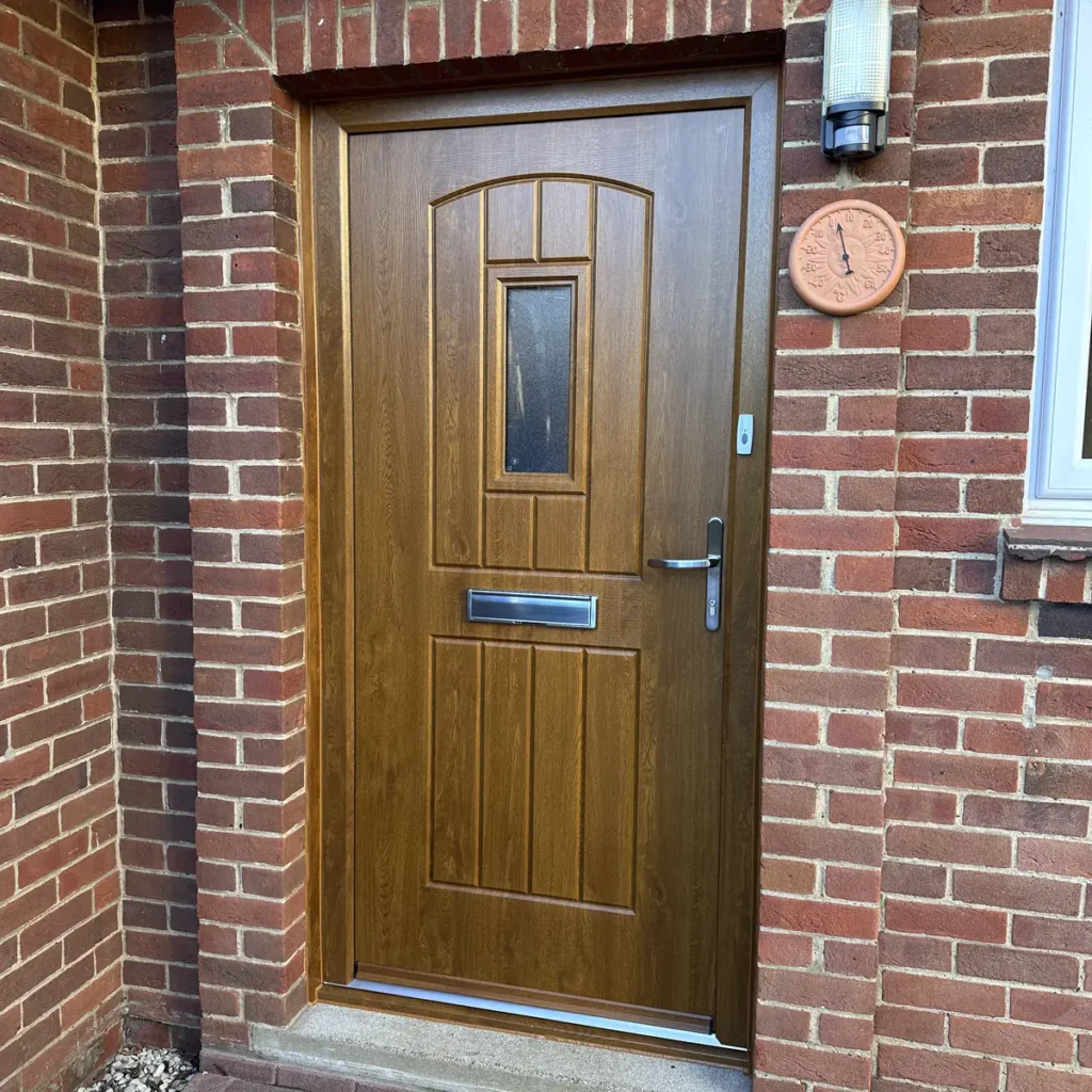Rockdoor English Cottage in Light oak and matching external frame fitted in Northampton