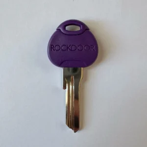 rockdoor replacement key Close up photo of a single Rockdoor key