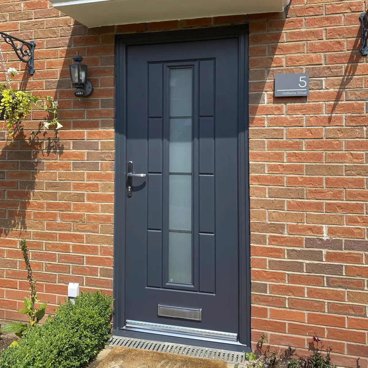 Rockdoor Vermont Continuity in Anthracite Grey and matching frame fitted in Nantwich, Cheshire